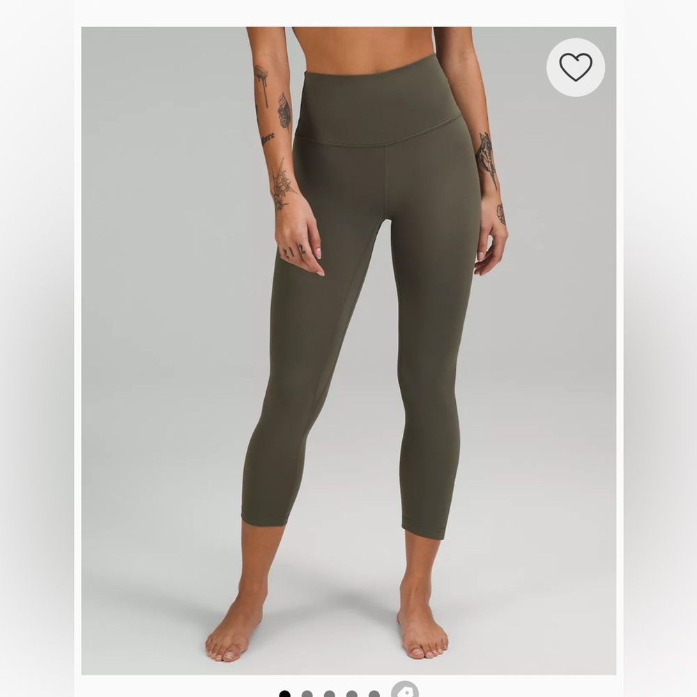 Lululemon olive green align legging cropped